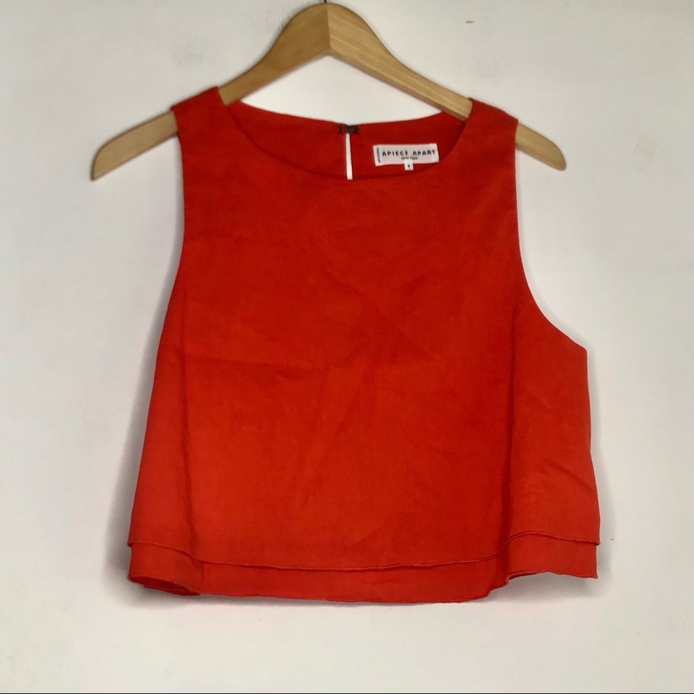 APIECE APART • Sleeveless Linen Top in Watermelon 🍉